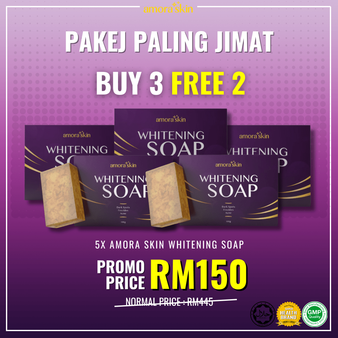 5x Amora Skin Whitening Soap